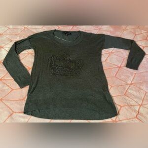 👑 Rock & Republic Charcoal Crown Sweater 👑